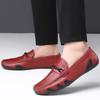 2024 Красная модная мужская кожаная повседневная обувь весна-лето новый горячий тренд легкие мужские мокасины из крокодиловой кожи обувь для вождения