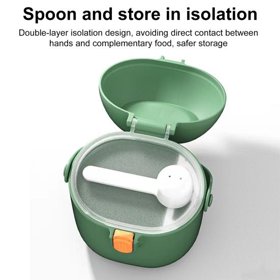 Ящик для хранения, контейнер для сухого молока с ручкой, большой емкости, пищевой, без BPA, портативный дозатор сухого молока, контейнер для закусок