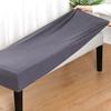 Stretch Jacquard Dining Long Bench Cover Thickened Living Room Anti-Dust Removable Bench Slipcover Washable Bench Seat Protector