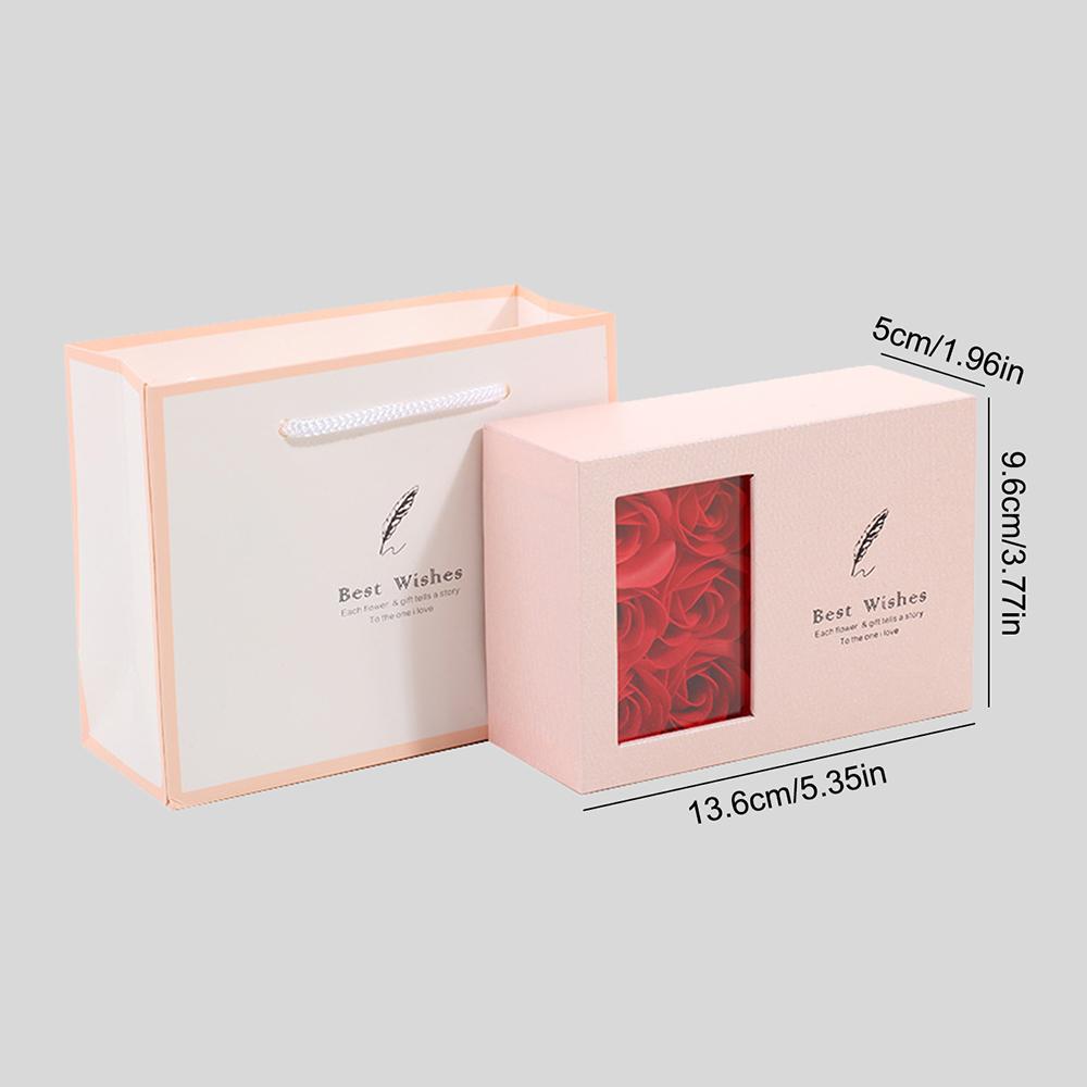 Подарочная коробка для украшений в виде букета из 6 роз с открывающимся отделением для колец, ожерелий, серег - Романтический подарок на День святого Валентина 520