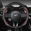Чехол на руль автомобиля из кожи и углеродного волокна Для Alfa Romeo Giulia Stelvio Giulietta 159 147 156 Mito Sportiva Автоаксессуары