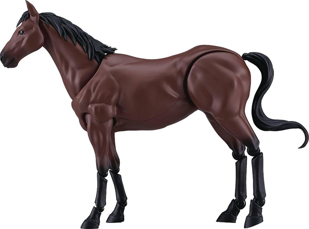 Max Factory Figma Wild Horse Пластиковая окрашенная подвижная фигурка [Коричневая] Немасштабная