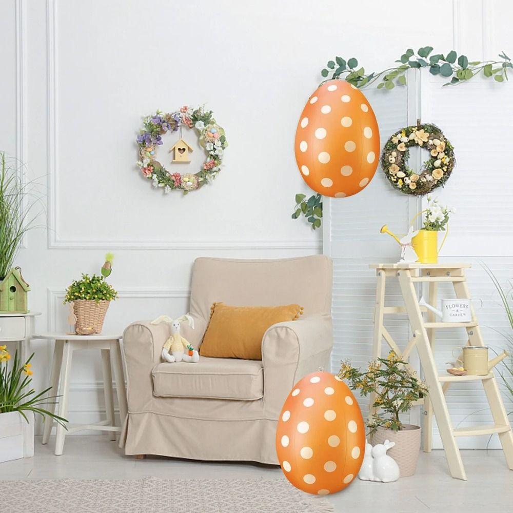 Забавные надувные пасхальные яйца большого размера, пасхальный надувной шар, милое пасхальное гигантское яйцо