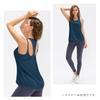 VeroMan Yoga Tank Flattering Fitness Women's Top, Fit, Top, Ppi-ttb6 (Navy, Small)