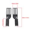 Universal Foldable Motorcycle Footrests Black Metal Anti-slip Foot Pegs Pedals for Harley Cruise Chopper Touring Street