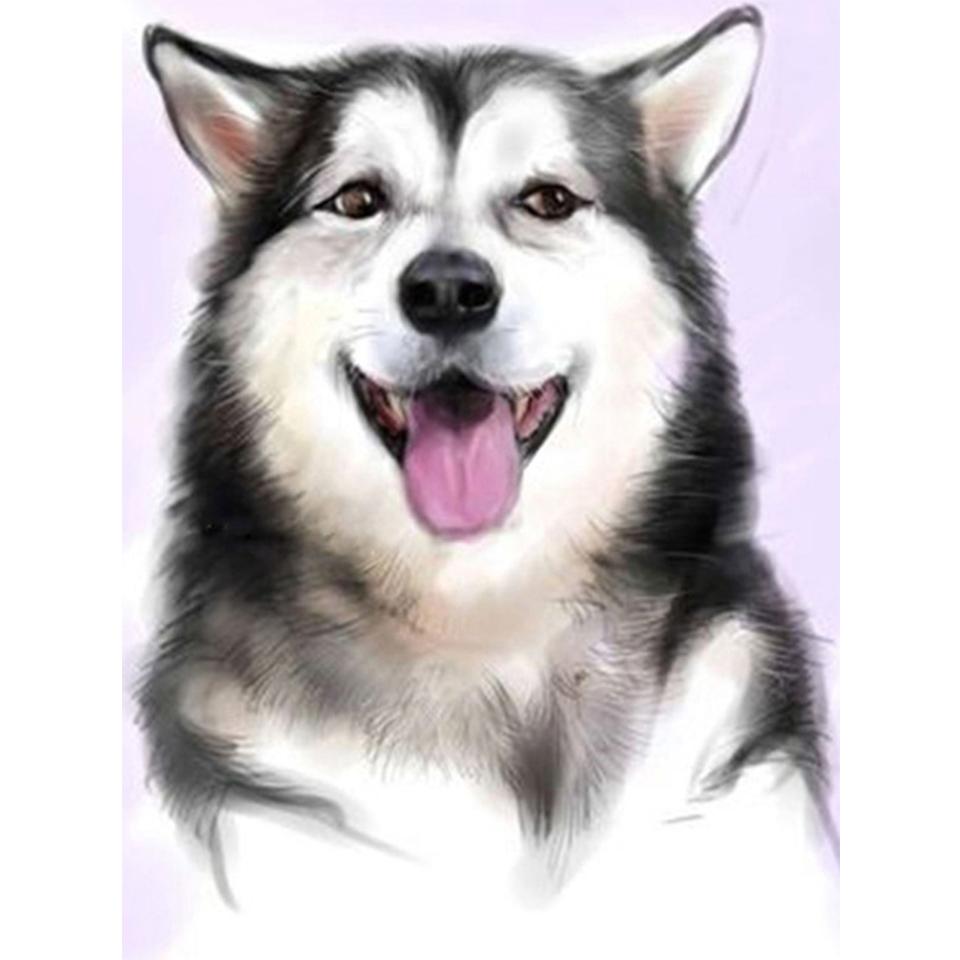 5D DIY алмазная живопись животное хаски картина полная алмазная вышивка горный хрусталь мозаика набор для вышивки крестом украшение мебели