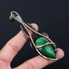 Созданный в лаборатории ювелирный изумруд и драгоценный камень, подвеска ручной работы из чистой медной проволоки