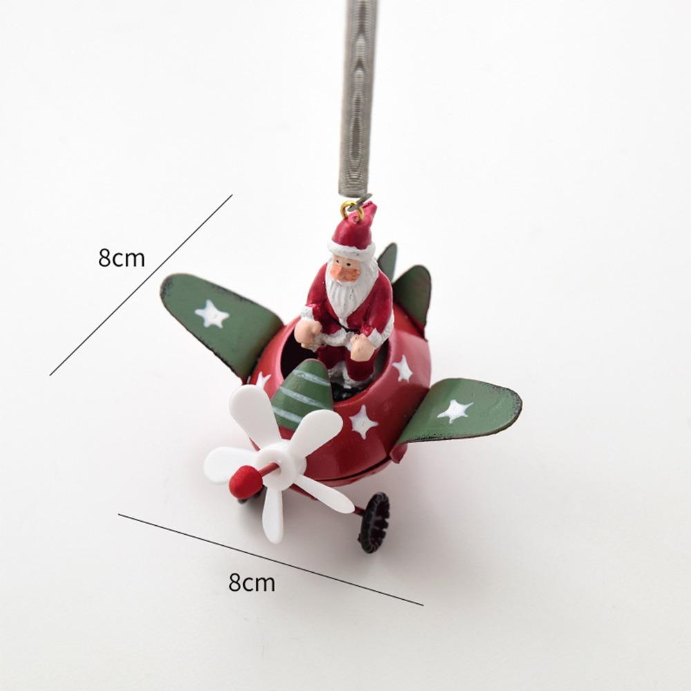 Santa Claus Airplane Christmas Hanging Decoration Mailbox Christmas Tree Ornament
