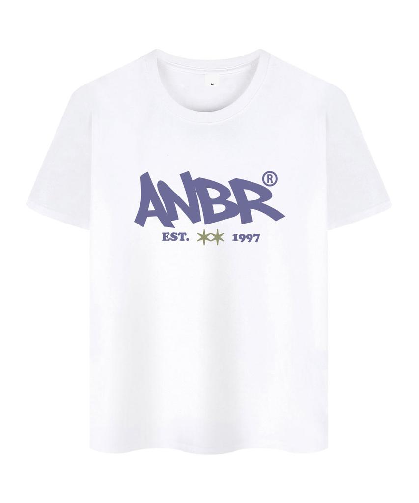 ANEWBROS Точка Звезда Свободная Короткий Рукав Футболка 10 Цветов [Anse_9603] (Тип)