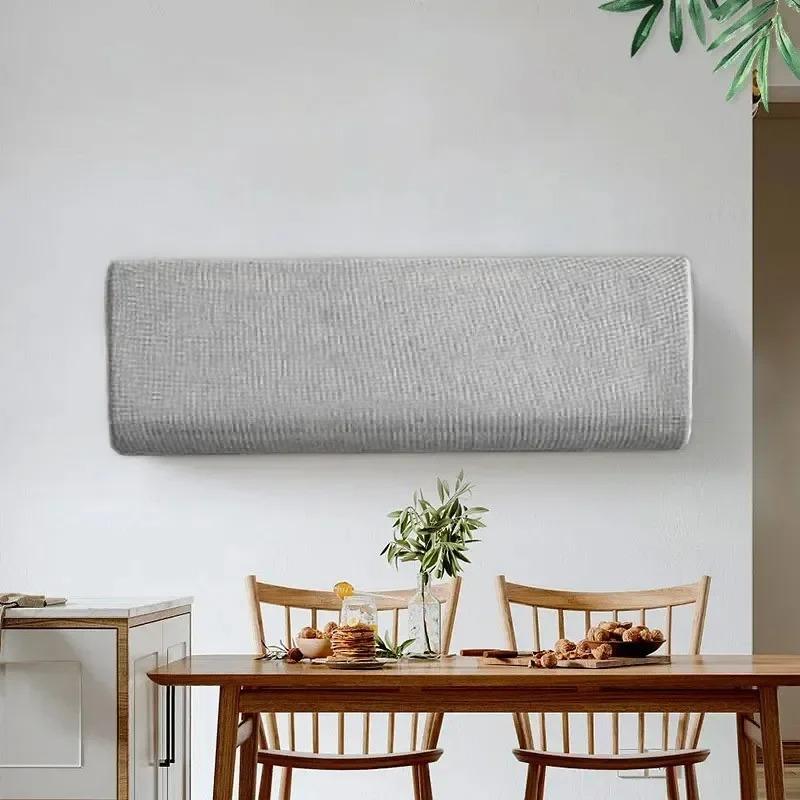 1pc Air Conditioner Cover Home Decor Soft Easy Cleaning Cover Elastic Dust Cover for Wall Mounted Units Split Indoor Covers