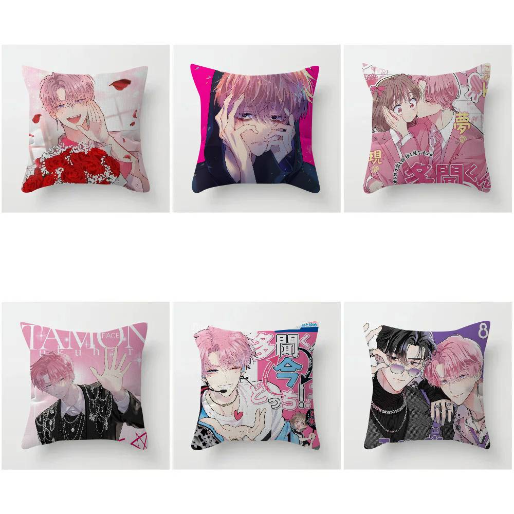 Cartoon Anime TTamons BSide Manga Cushion Cover Pillowcase Upholstery Sofa Throw Pillow Home Decor Pillowcas