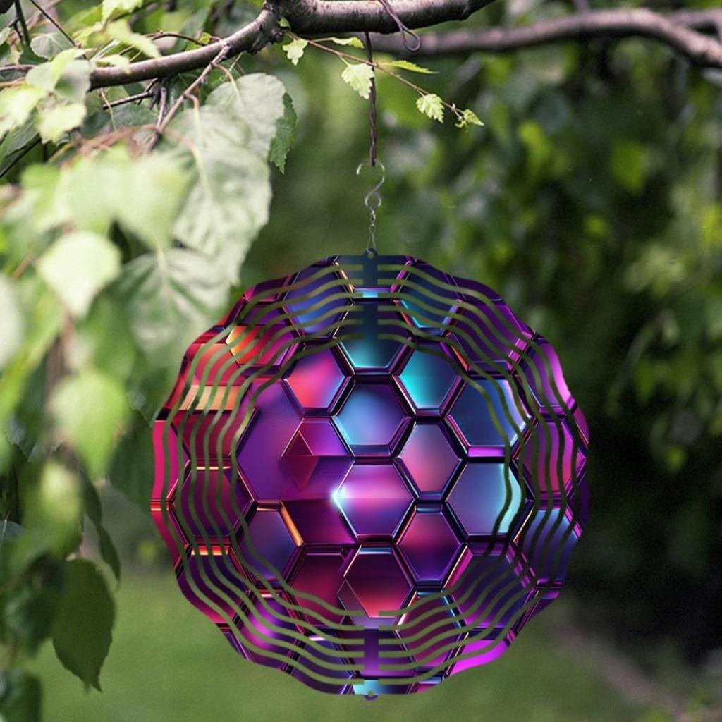 10 Inch Outdoor Wind Chime for Garden Balcony Decor Rotating Hook Elegant Design Perfect Gift for Spring Summer