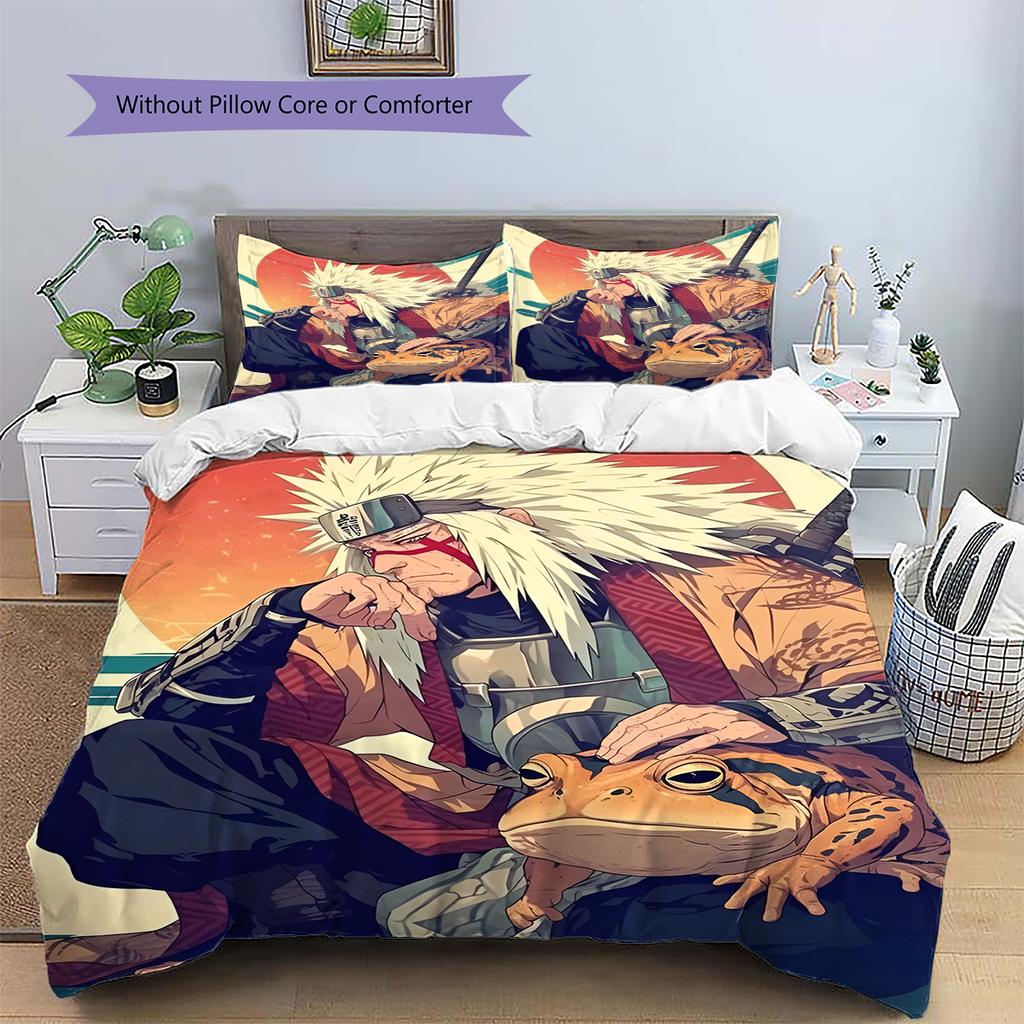 Мультяшный Узор Комплект Постельного Белья Одеяло Пододеяльник Наволочка Домашний Декор Подарок на День Рождения (1 пододеяльник + 2 наволочки, без наполнителя)