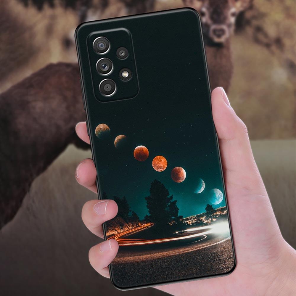Чехол для телефона 'Небо Космос Луна Звезды Вселенная' для Samsung Galaxy A57 A56 A37 A55 A36 5G A26 A54 A52 A35 A34 A25 A17 A16 A15 A07