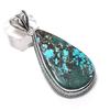 Tibetan Turquoise Gemstone Handmade 925 Sterling Silver Pendant 2.52" j9P76