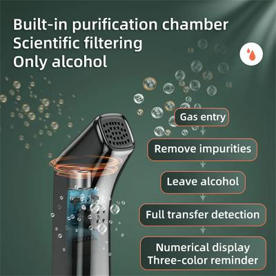 Алкотестер Портативный Бесконтактный С ЖК-дисплеем Алкотестер USB Перезаряжаемый Инструмент Для Теста На Алкоголь Дыхания С 3 Лампочками