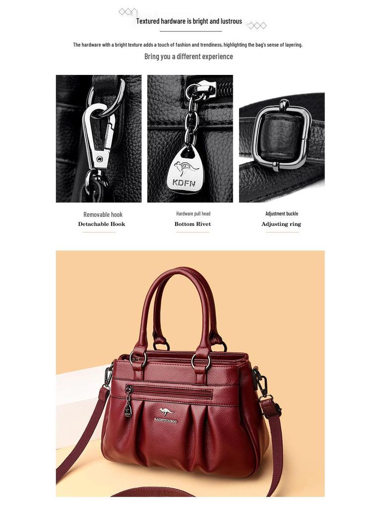 Стильная женская сумка 2023 года большой вместимости - Идеально подходит для мам среднего возраста, на одно плечо, кроссбоди