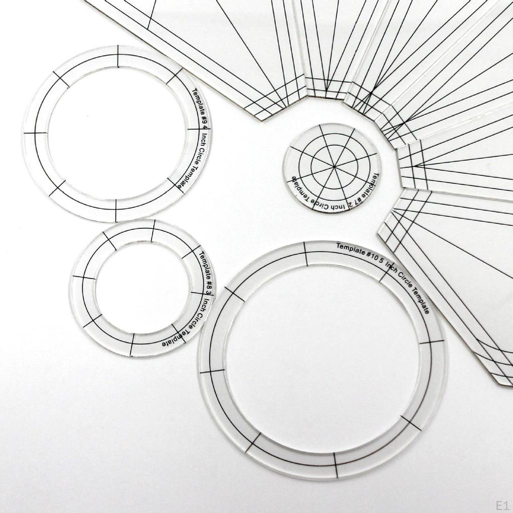 10 шт. многофункциональная акриловая пластина, шаблон для квилтинга и лоскутные лепестки, индивидуальный рисунок для шитья своими руками