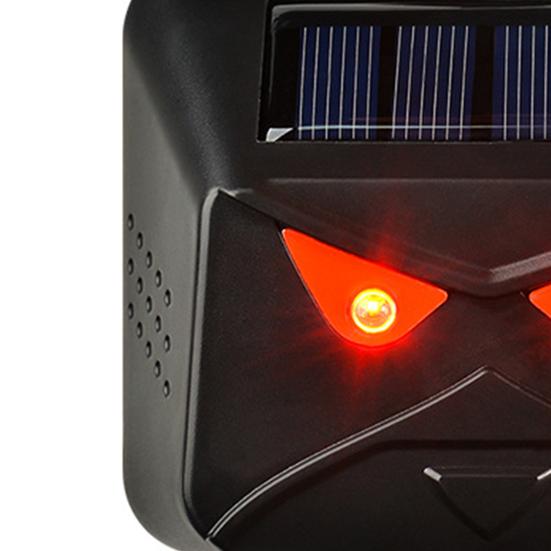 1000 мАч, отпугиватель животных на солнечной энергии, устойчивый к атмосферным воздействиям, простая установка, ультразвуковая вспышка, предупреждение, красные светодиодные фонари, отпугиватель животных для сада