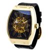 And Watch DD8808 Analog Watch Automatic Manual Winding Skeleton Brand [Daniel Douglas] Men's (Black/Gold)