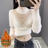 Women S Thick Half Turtleneck Knitted Sweater New Chinese Style Base Layer