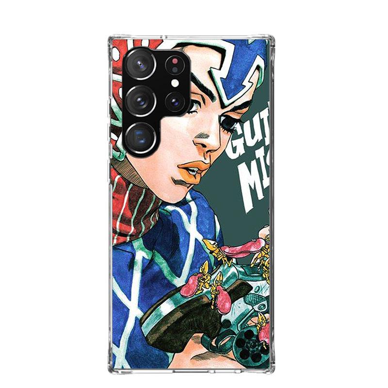 Чехол для телефона JoJo Adventure Guido Mista для Samsung Galaxy S25 Edge S24 S23 S22 S21 FE S20 Ultra S10 Plus + Art Индивидуальная Coque C