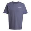 Terrex Fashion Simple Loose Pullover Round Neck Short Sleeve T-Shirt Men Tops Dark-Blue JI8309