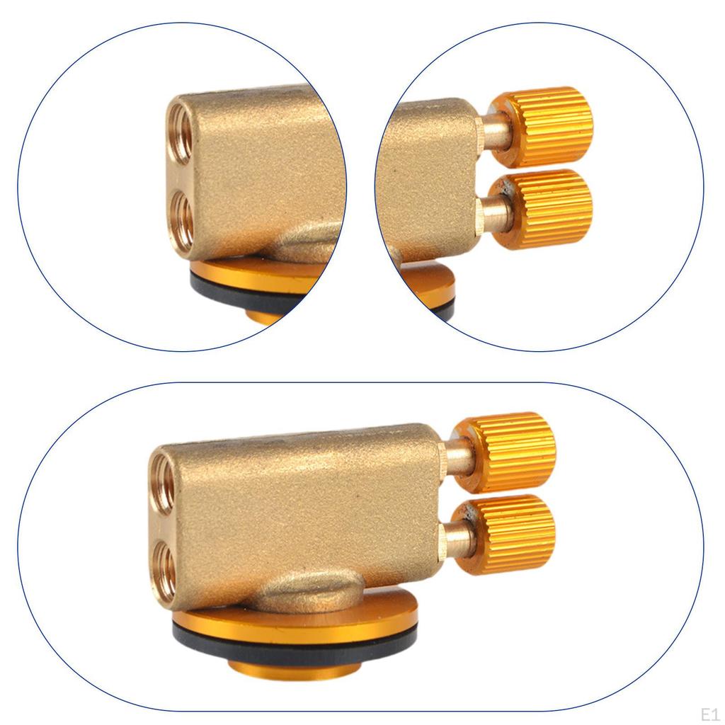 Outdoor Flat Cylinder Gas Valve Double Ended Portable Accessories Burner Control for