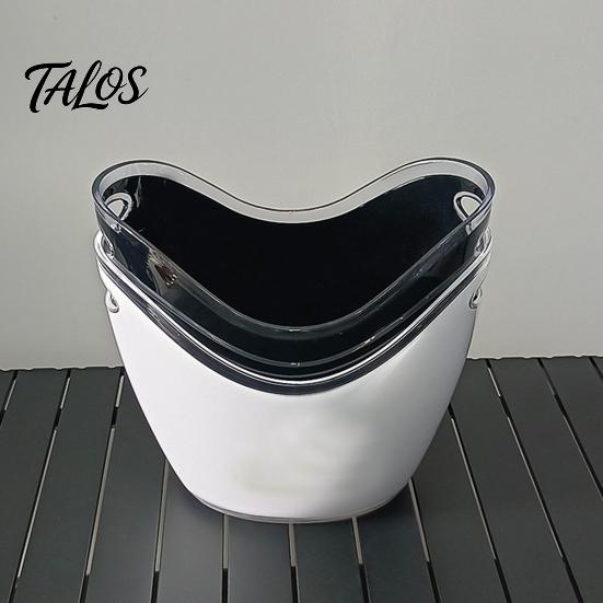 Double Layer Ice Bucket, Long-Lasting Cold Preservation, with Double Handles Drink Bucket, for Beverage Cocktail Bar Parties