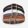 Minimalist Leather Belt For Women And Men With Alloy Buckle For Casual And Office Wear