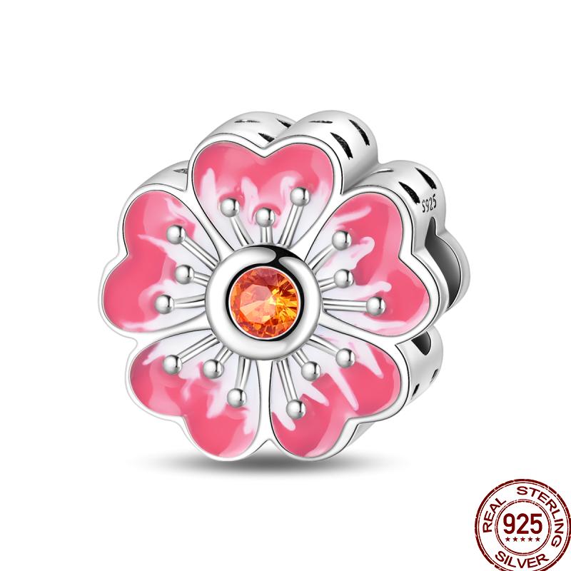 Весенняя коллекция бабочек Медный подсолнух Медведь Бабочка Цветные бусины Подходит для оригинального браслета 3 мм