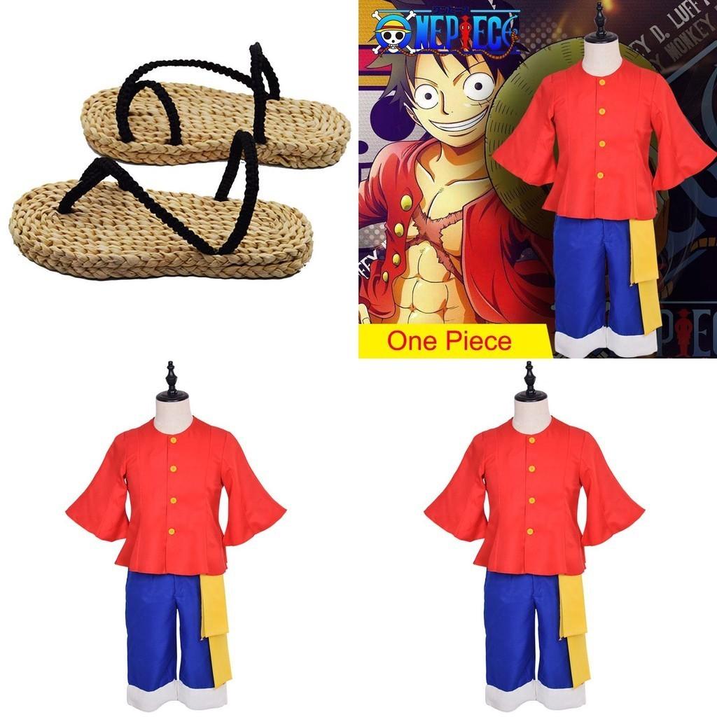 Стильный костюм Манки Д. Луффи из аниме «Ван-Пис», отличающийся изысканным исполнением и дизайном
