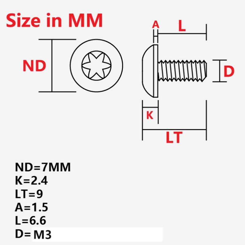 4 шт. 1911 Grips Винты с инструментом CNC Нержавеющая сталь T8 Plum Винт черный 1911 Grips Гвоздь
