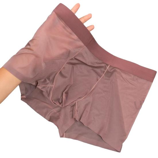 Мужские трусы-боксеры, эластичные, средней талии, U-образные, тонкие, перспективные, шорты, бесшовные трусы, повседневная одежда