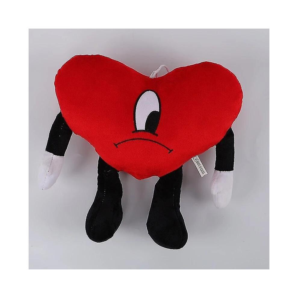 Un Verano Sin Ti Bad Bunny Plush Toy Un Verano Sinti Bad Bunny Heart Plushie Red Heat Open Hand Soft Stuffed Pillow Gifts
