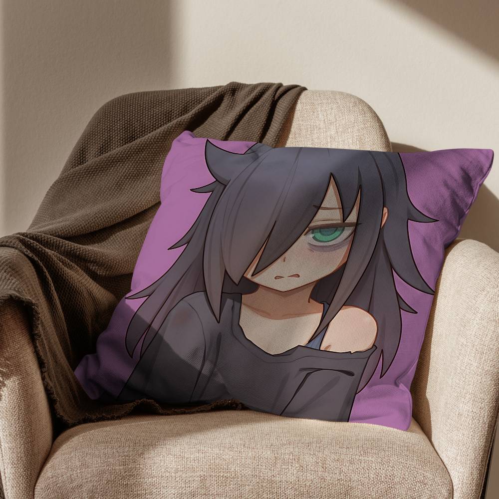 Watamote милая Томоко Куроки Наволочка Офисные Подушки Подходят для Дивана Машины Спальни Декоративная Наволочка