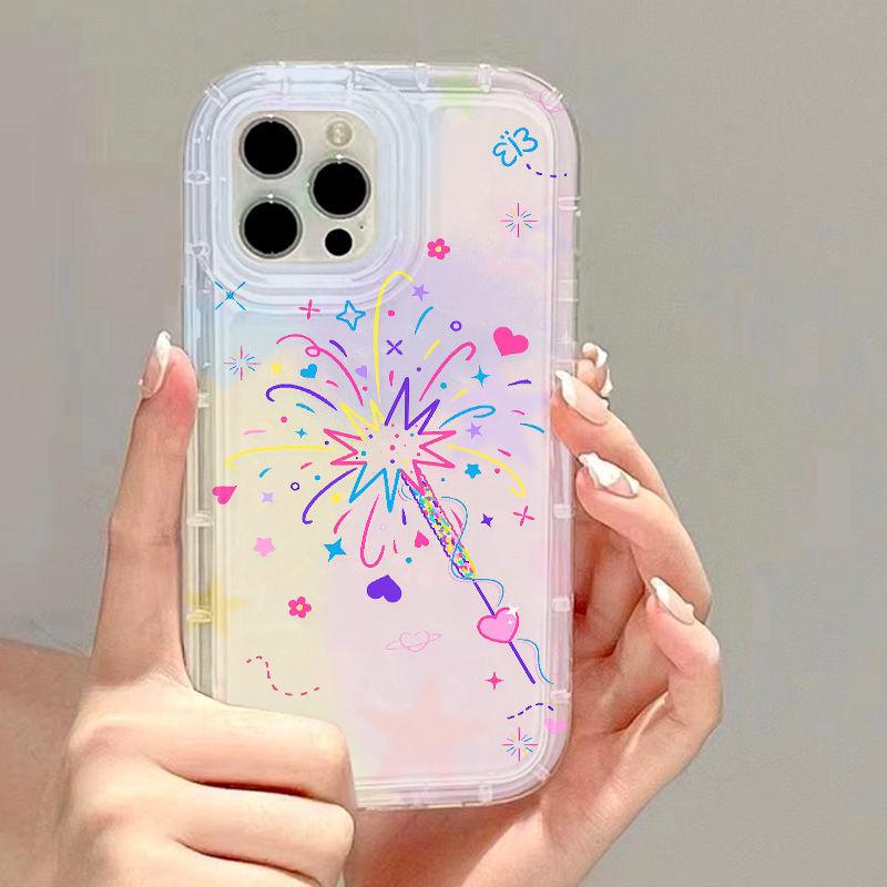 Красочные фейерверки для чехла мобильного телефона iPhone17ProMax 14Pro Apple 12/16 креативный 13 защитный чехол 15