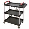 Bigman Folding Tool Cart with Storage Tray, Compact, 4 Swivel Wheels, ATS-130