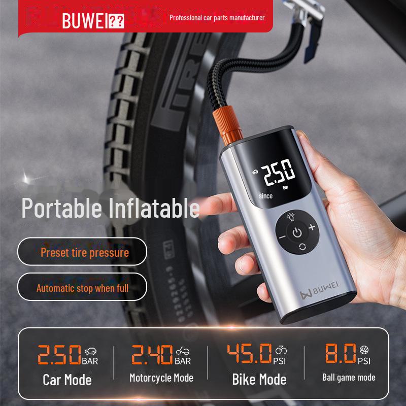 Компактный беспроводной воздушный насос для велосипедов, автомобилей и мотоциклов