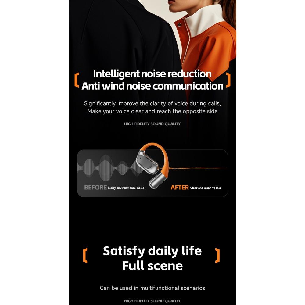 Беспроводная Bluetooth-гарнитура, вращающийся шарик, накладной тип, высокое качество звука, низкая задержка, долгое время работы от батареи