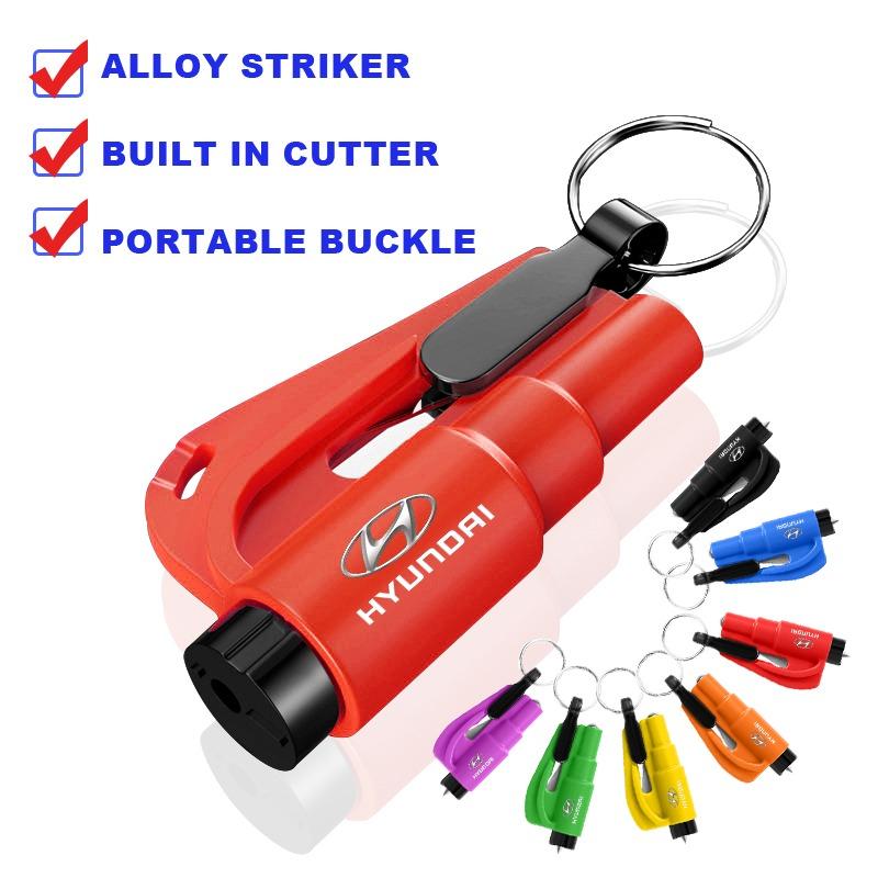 3-in-1 Car Safety Hammer Auto Emergency Glass Window Breaker Car Tool For Hyundai I30 I20 IX35 I40 Tucson Getz Sonata Veloster Elantra Solaris