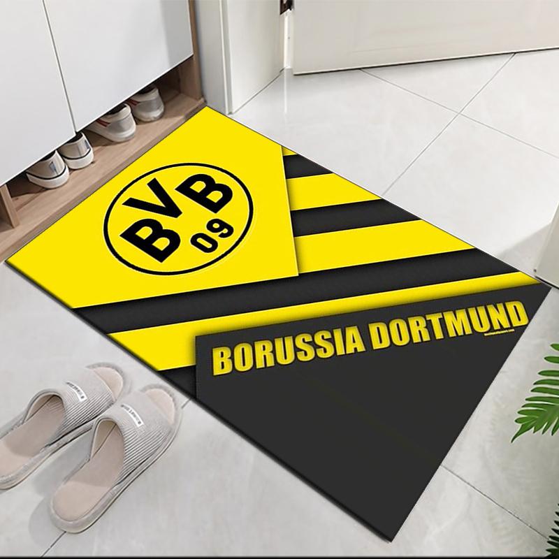 Borussia Dortmund Printed Carpet, for Office Chair Living Room Bedroom Kitchen Room Decor Gifts.