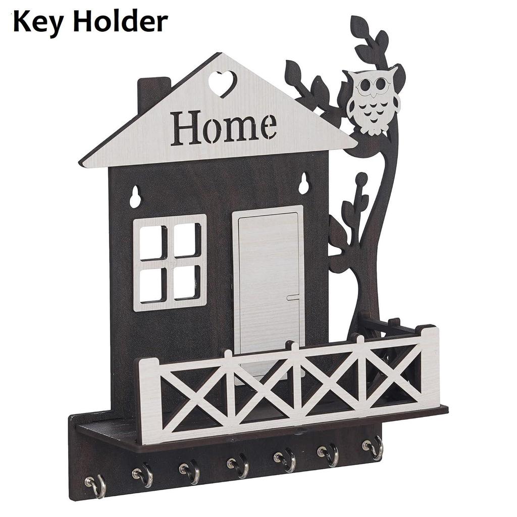 Премиум деревянная вешалка для ключей для дома, держатель ключей для декора дома/офиса, держатель ключей для настенного декора