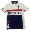 Polo Letter Logo Short Sleeve Polo Shirt Men Tops Blue 710750399-001