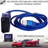 Car USB Vag-Com Interface Cable KKL VAG-COM 409.1 OBD2 II OBD Diagnostic Scanner Auto Cable Aux