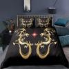 Bedding Queen 3D Mythical Dragon Comfortable Duvet Quilt Cover Pillowcase Bedding Set Children Bedroom Decoration Home Textile