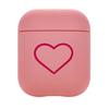 Защитный чехол Пыленепроницаемый жесткий роскошный матовый Love Heart Bluetooth-совместимые наушники с защитой от падения ПК Защитный чехол для AirPods 1/2