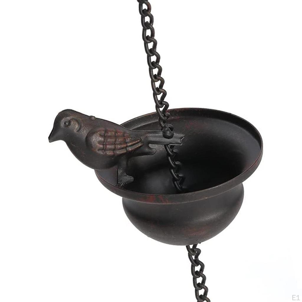 Цепи от дождя для птиц для водосточных желобов, цепь для отвода дождевой воды, внешняя замена водосточных труб 240 см