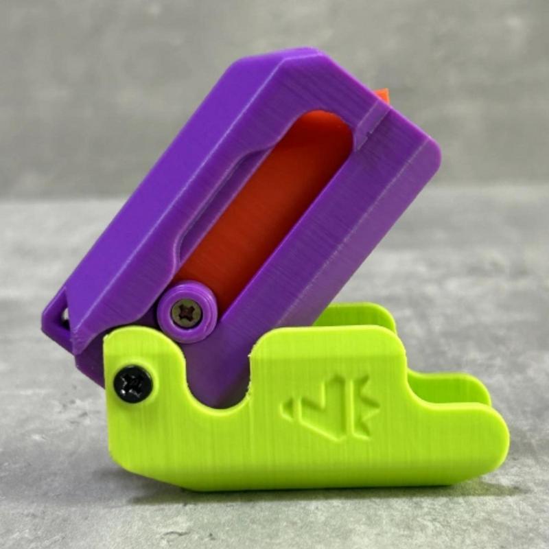 Забавная 3D-печать Гравитационный прыжок Маленький нож-редиска Детская игрушка для снятия стресса Мини-модель Студенческий приз Подвеска Реквизит для фокусов