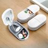Travel Portable Medicine Storage Box, One-week Tablet Moisture-proof Storage Box, One-minute Two-part Pill Cutter
